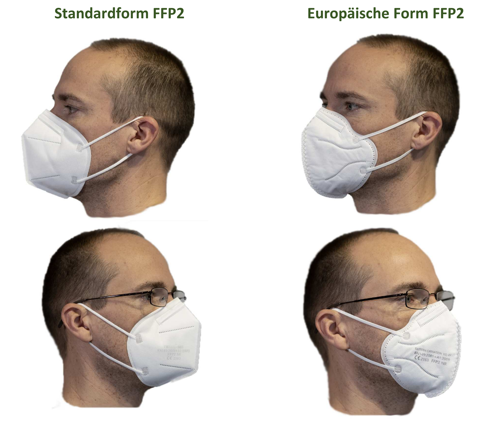 FFP2 EU Passform Atemschutzmasken